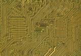 Circuit board background in hi-tech style