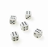 isolated dices