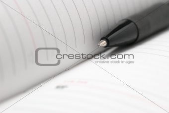 jotter and pen close up