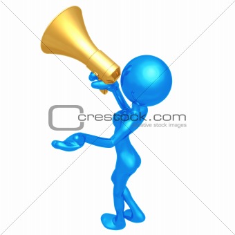Woman With Megaphone