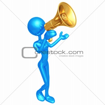 Woman With Megaphone