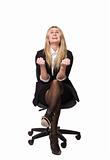 Businesswoman siiting on a chair