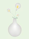 Vector lamps-daisies in a vase