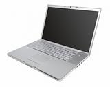 silver laptop