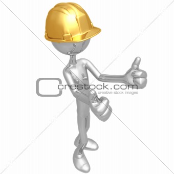 Construction Worker Two Thumbs Up