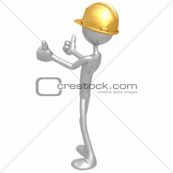Construction Worker Two Thumbs Up