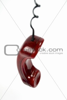Hanging telephone receiver
