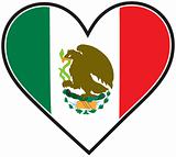 Mexico Heart Flag