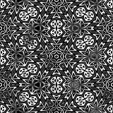 Black and white flower pattern