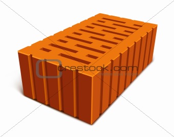 isolated brick for house construction