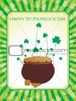 abstract illustrative st. patrick's day 17 march