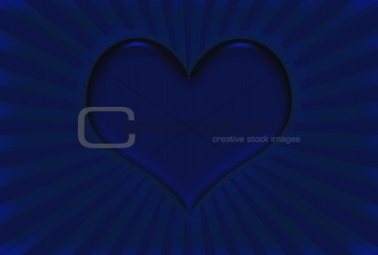 Blue Valentine Heart