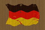 Cardboard Grunge German Flag