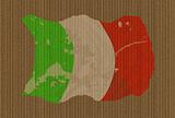 Cardboard Grunge Italian Flag