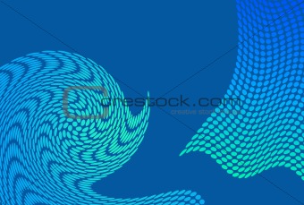Dotted Waves Background