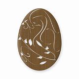 Cardboard Easter Egg With Dove