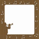 Cardboard Trumpet Player Frame