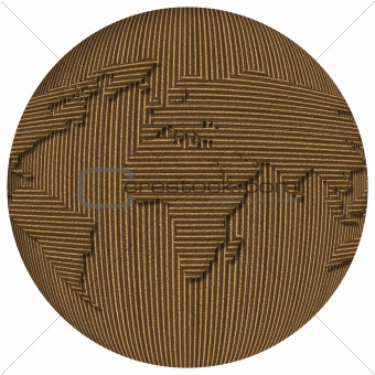 Cardboard World Globe