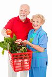 Seniors with Organic Produce
