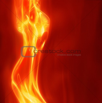 abstract female fire