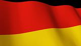 Highly Detailed 3d Render of the German flag