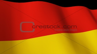 Highly Detailed 3d Render of the German flag