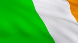 Highly Detailed 3d Render of the Irish Flag 2