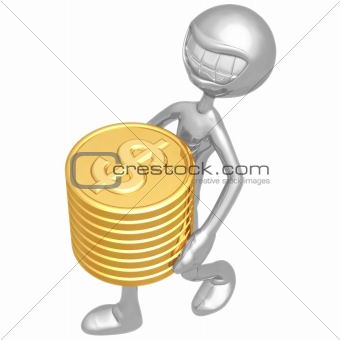 Smiling With Gold Dollar Coins