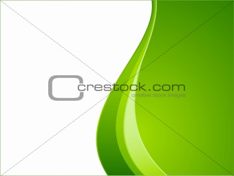 Green ecology wave background template