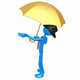 Businessman With Umbrella