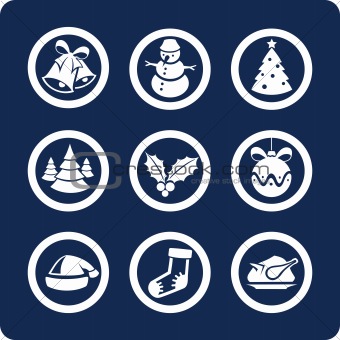 Christmas and New Year 9  icons  (set 1, part 2)