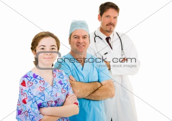 Medical Team on White