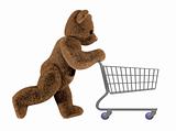 Teddys shopping trolley