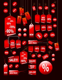 big set of vector price tags - you can use it for any sale time or seasons