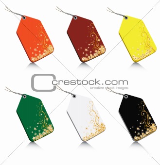 set of vector tags