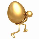 Carrying Gold Nest Egg Burden