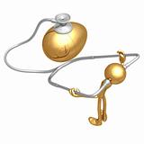 Gold Nest Egg Exam With Stethoscope