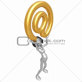 Pregnant Woman Holding Email