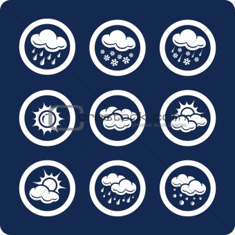 Weather 9 icons (set 7, part 1)