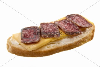 sandwich with cheese and sausage