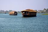 House boats in backwaters