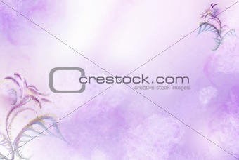 Background with patterns and flowers