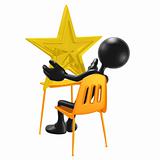 Student With A Gold Star On School Desk