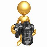 Photographer Holding A Camera