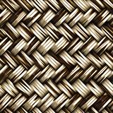 A seamless woven wicker material