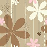 Seamless retro floral pattern