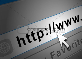 Internet address bar 'http'