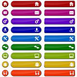 Colored web buttons