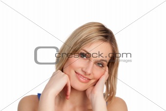 Attractive woman smiling at the camera