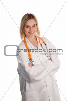 Female Doctor looking at camera